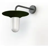 Roger Pradier Cooper Model 2 Applique murale Fern Green | Frosted Glass