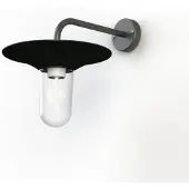 Roger Pradier Cooper Model 2 Applique murale Black grey | Clear Glass