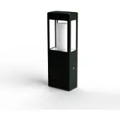 Roger Pradier BRICK² Model 2 Bollard Lamp Slate Grey | Clear Glass