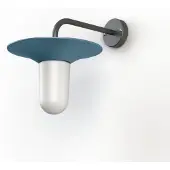 Roger Pradier Cooper Model 2 Applique murale Blue | Frosted Glass
