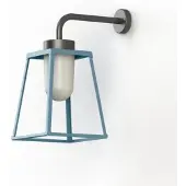 Roger Pradier Lampiok 2 Model 3 Applique Murale Blue | Frosted Glass