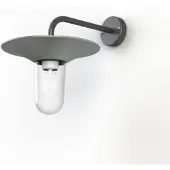 Roger Pradier Cooper Model 2 Applique murale Silk Grey | Clear Glass