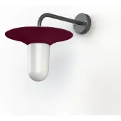 Roger Pradier Cooper Model 2 Applique murale Wine red | Frosted Glass