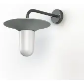 Roger Pradier Cooper Model 2 Applique murale Silk Grey | Frosted Glass