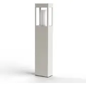 Roger Pradier BRICK² Model 3 Bollard Lamp Pure White | Clear Glass