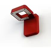 Roger Pradier Square Applique Murale Tomato red