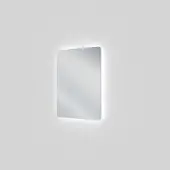 Linie Lux miroir coins arrondis lumineux 63 x75 cm