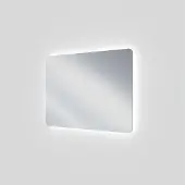 Linie Lux miroir coins arrondis lumineux 113 x 75 cm