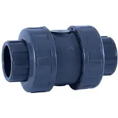Cepex 09017 Pvc-u Ø75 Check Valves Spring Series Epdm O-rings Solvent Socket Argenté