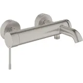 GROHE Essence Mitigeur de baignoire avec inverseur avec raccords Supersteel 25250DC1
