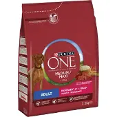 Purina One Medium/Maxi Adult bœuf, riz pour chien - 2,5 kg