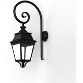Roger Pradier Avenue 3 Model 3 Applique Murale E27 | Dark black