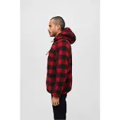 Brandit Veste en polaire rouge / noir