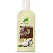 Dr Organic Shampooing à l'huile de coco vierge Shampooing rafraîchissant et régénérant pour cheveux frisés et rêches, 265ml