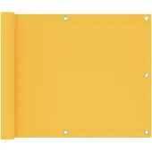 vidaXL Brise-vue pour balcon Jaune 75x600 cm Tissu Oxford