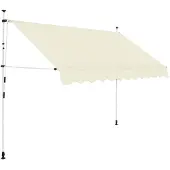 vidaXL Store rétractable manuel 250 cm blanc crème