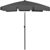 vidaXL Parasol de plage anthracite 180x120 cm