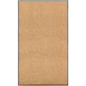 vidaXL Paillasson lavable Crème 90x150 cm