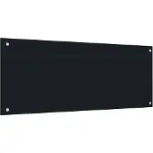 vidaXL Dos de cuisine noir 100x40 cm verre trempé