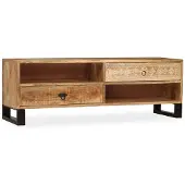 vidaXL Meuble TV en bois de manguier massif 120 x 30 x 40 cm