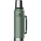 Stanley - Bouteille isotherme - Classic Legendary Bottle 1.0L Hammertone Green en Bois - Vert