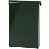 SafePost Boîte aux lettres murale 29 cm Vert Boîte aux lettres métallique résistante au feu