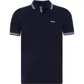 BOSS T-Shirt 'Paddy' bleu nuit / blanc