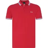 BOSS T-Shirt 'Paddy' rouge vif / blanc