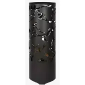 Esschert Design Baril à feu Birds on Twig Acier au carbone Noir FF409