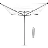 Brabantia Séchoir Parapluie Topspinner 40 m + Ancrage