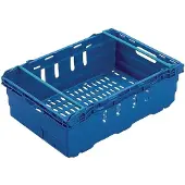 Vogue Caisse de stockage de nourriture bleue | 35 litres