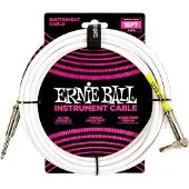 Ernie Ball 4.5M Jack Mono Male Vers Jack Mono Male Coude Blanc