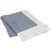 Broste Copenhagen Plaids, jetés MONA - Bleu - 130x180 cm