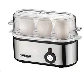 Mesko Cuiseur électrique 3 pièces pour oeufs acier inoxydable protection contre la s MS 4485 350 Argent