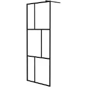 vidaXL Walk -in Duschwand 80x195 cm gehärtetes Glas schwarz (en anglais)