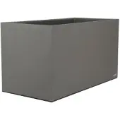 Riviera Pots rectangulaires en granit Riviera - Gris 80 x 40 cm
