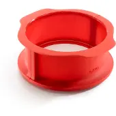 Lékué 2412515r01m017 Moule À Manqué Démontable Silicone/Céramique Rouge 15 Cm