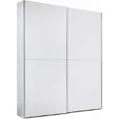 Die Möbelfundgrube Armoire à portes coulissantes - blanc mat - 170 x 196 cm