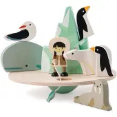 Tender Leaf Toys Tender Toys balancing polar circle wood junior 9-piece