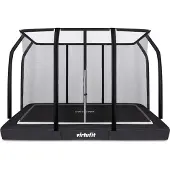 VirtuFit Trampoline de fitness enterré avec filet de sécurité Premium