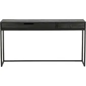 Woood Bureau Silas, frêne brossé noir