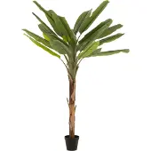 J-Line Bananier plastique vert/brun