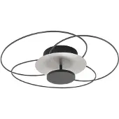 Highlight Plafonnier Fiore Noir avec nickel