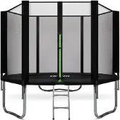 VirtuFit Trampoline avec filet de sécurité noir 305 cm