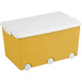 Tega Baby Mehrzweck-Spielzeugkiste auf Rädern Tega Yellow