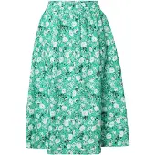 Minimum Jupe menthe / vert foncé / blanc cassé