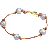 Valero Pearls Bracelet gris