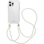 IMoshion Coque avec dragonne + bracelet - Perles Apple iPhone 13 Pro - Transparent