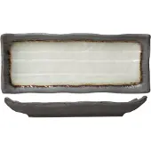 COSY&TRENDY Cosy & Trendy Plateau de service rectangulaire Stone 11 x 28 cm gris
