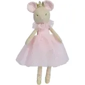 Nicotoy Souris Ballerina Robe Rose (33cm)